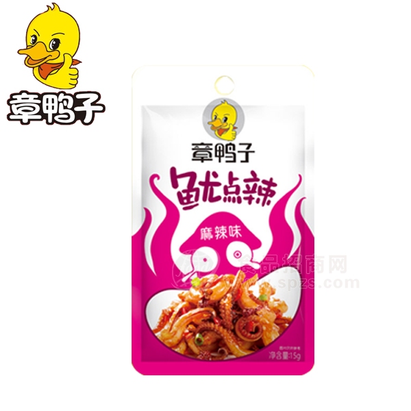 章鸭子鱿点辣麻辣味15g