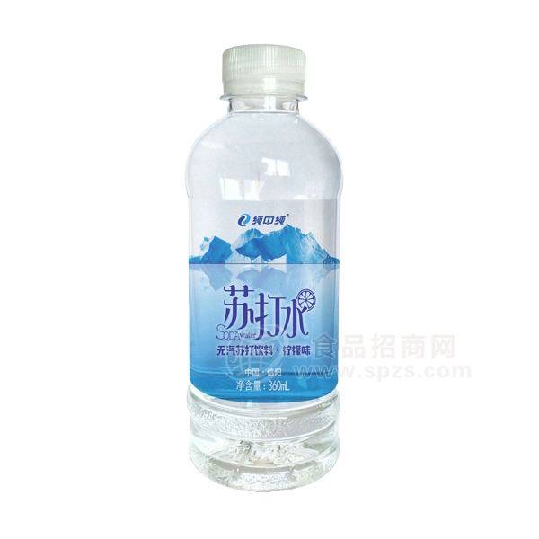 纯中纯苏打水 柠檬味无汽苏打水 360ml