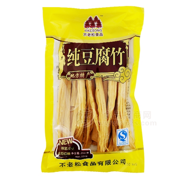 不老松 纯豆腐竹诚招经销代理商250g