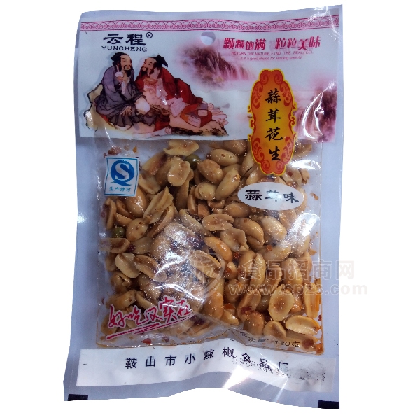 云程 蒜茸花生 蒜茸味 休闲食品 130g