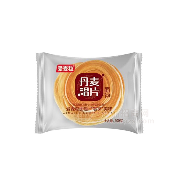 爱麦粒丹麦唱片面包糕点火爆招商 100g 休闲食品