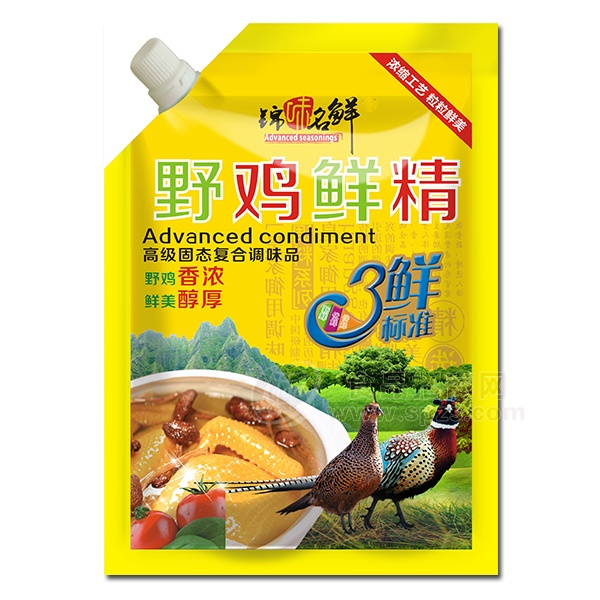 锦味名鲜野鸡鲜精鸡精调味品200g