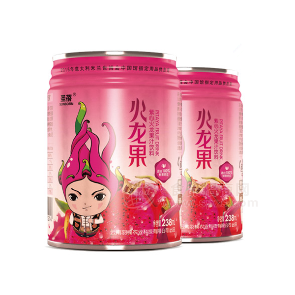 圣蓓 火龙果 紫心火龙果汁饮料 238ml