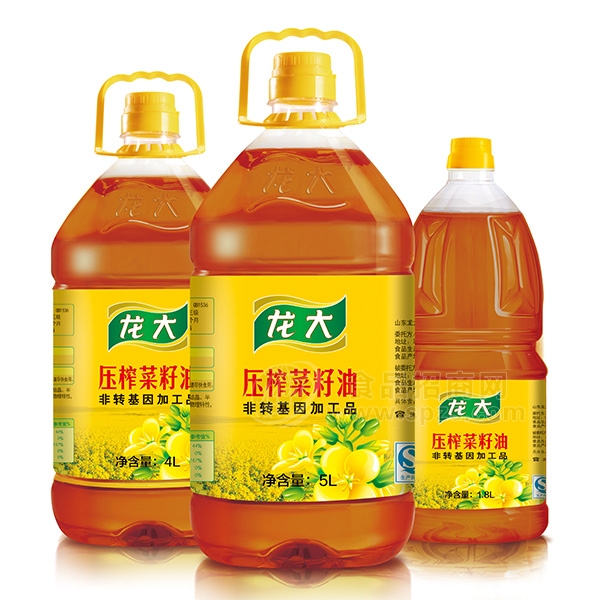 龙大食用油压榨菜籽油5L