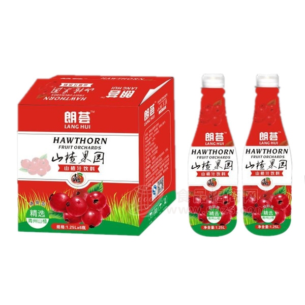 朗荟山楂汁饮料 1.25Lx6瓶