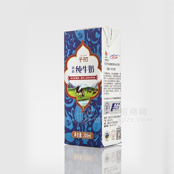 千初新疆纯牛奶200ml