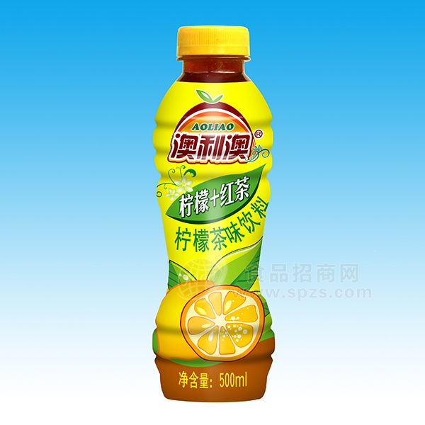 澳利澳 柠檬+红茶 柠檬茶味饮料500ml