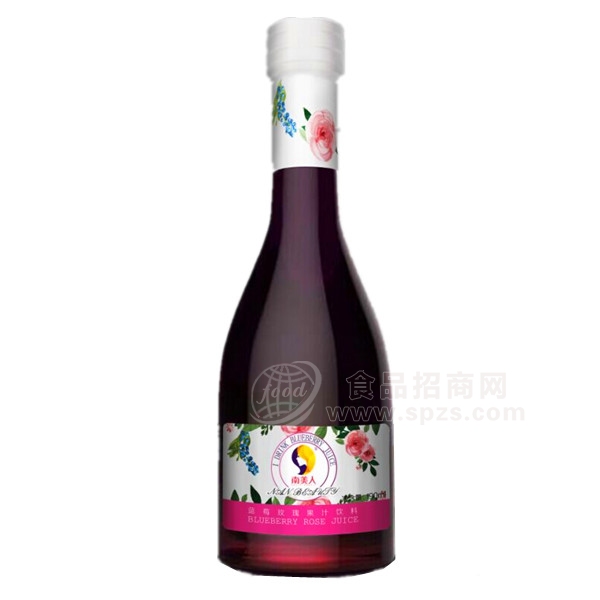 蓝莓玫瑰汁果汁饮料190ml