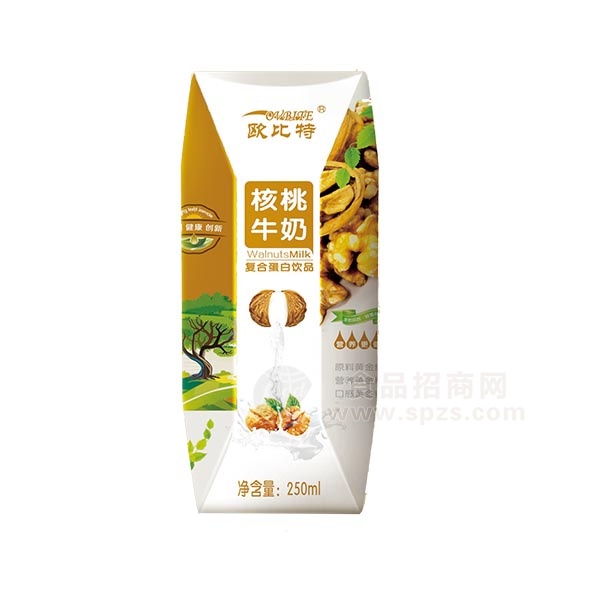 欧比特核桃牛奶复合蛋白饮品净含量：250ml