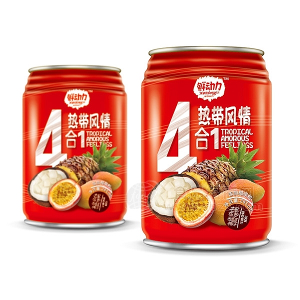 鲜动力 4合1热带风情果汁饮料