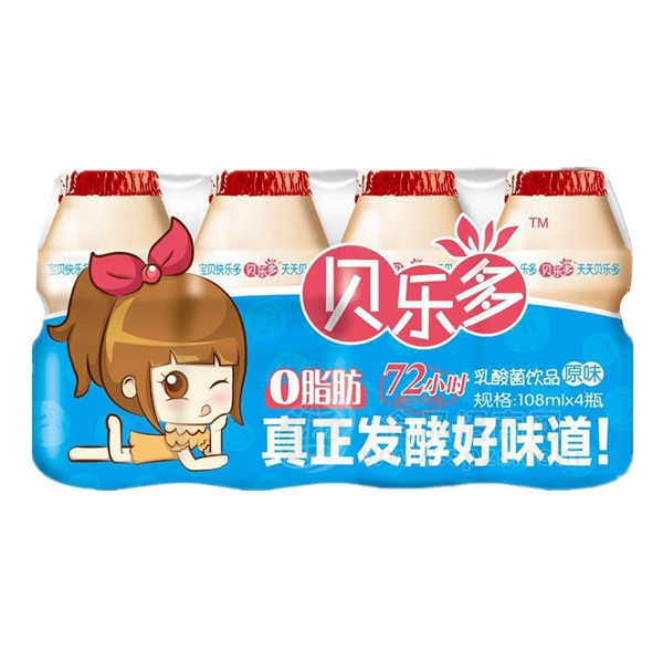 贝乐多 乳酸菌饮品 108mlx4瓶