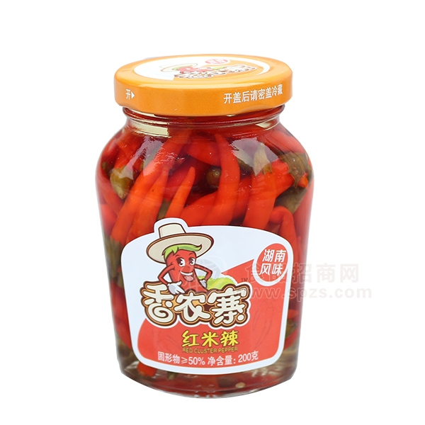 香农寨 湖南风味 红米辣 辣椒酱200g