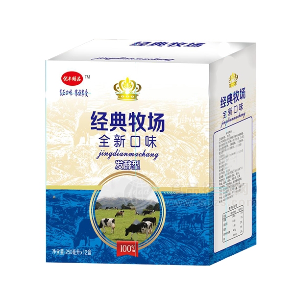 优丰颐品发酵型酸奶250mlx12盒