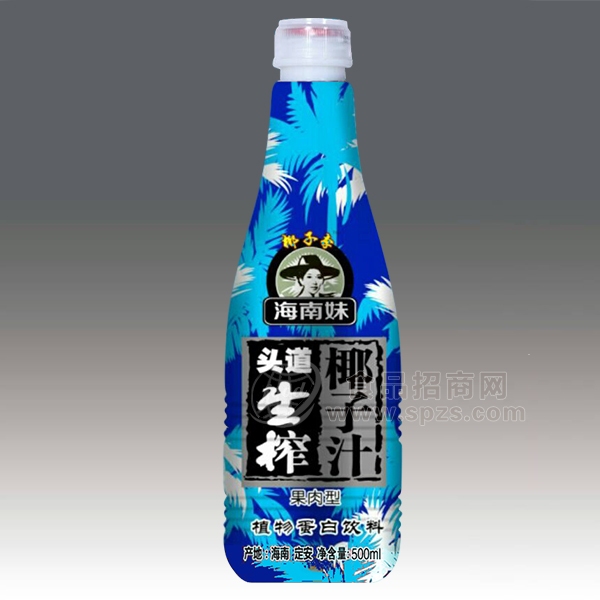 椰子李 海南妹头道生榨椰子汁500ml