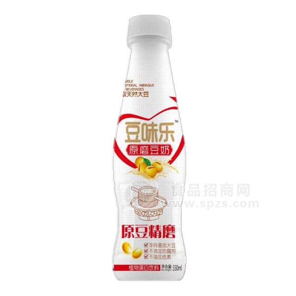 豆味乐 原磨豆奶 植物蛋白饮料 330ml