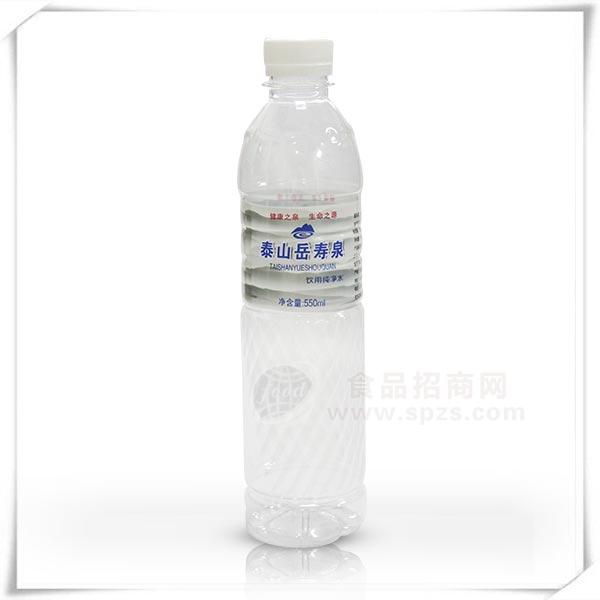 华新 泰山岳寿泉引用纯净水 净含量550ml