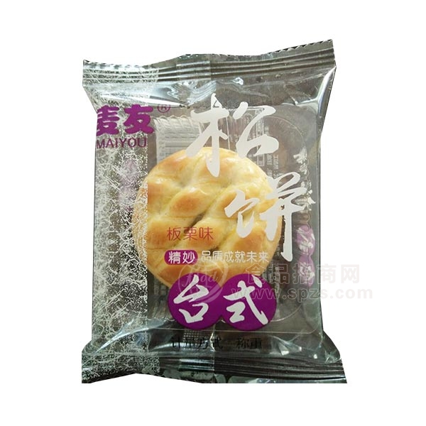 麦友松饼板栗味饼干休闲食品