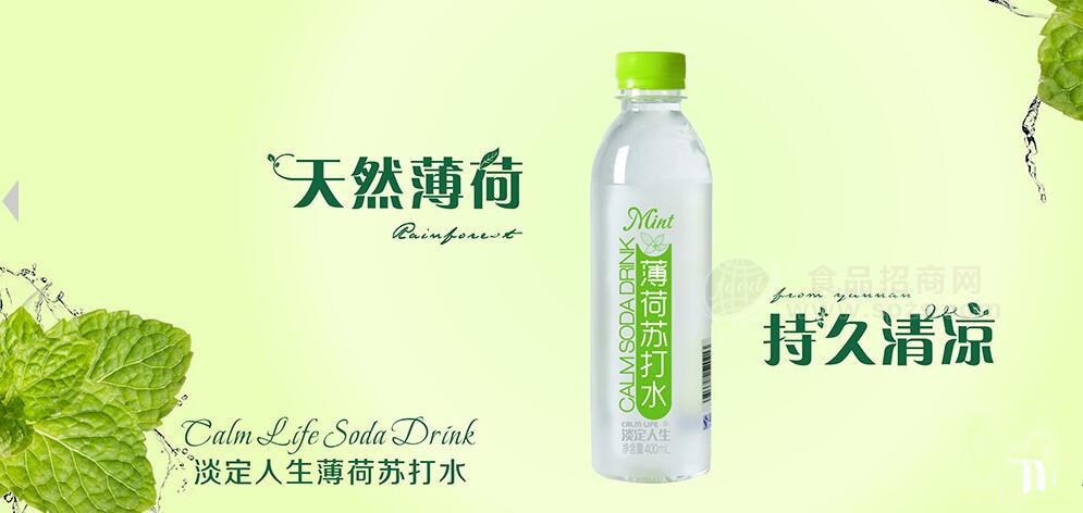 淡定人生薄荷苏打水400ml