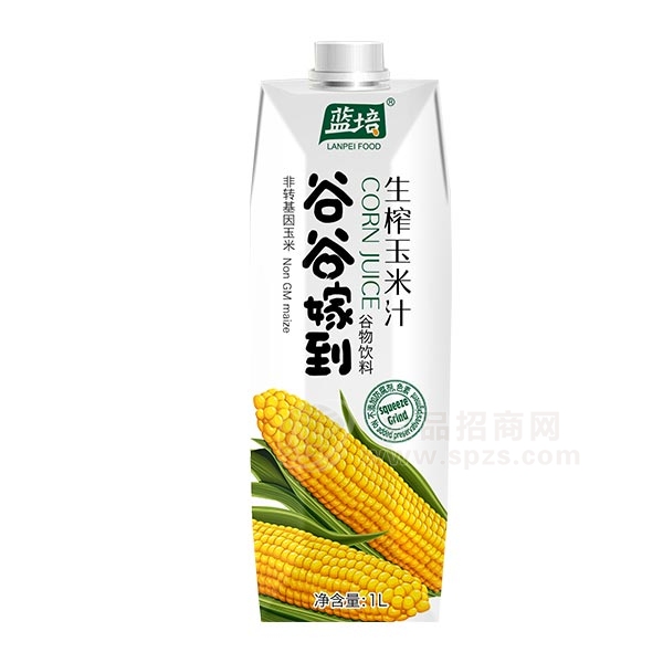 蓝培 生榨玉米汁 谷物饮料 1L