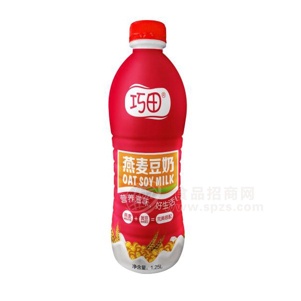 巧田燕麦豆奶 植物蛋白饮料 1.25L