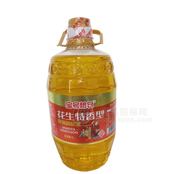 宝号粮仓花生特香型 食用调和油3L