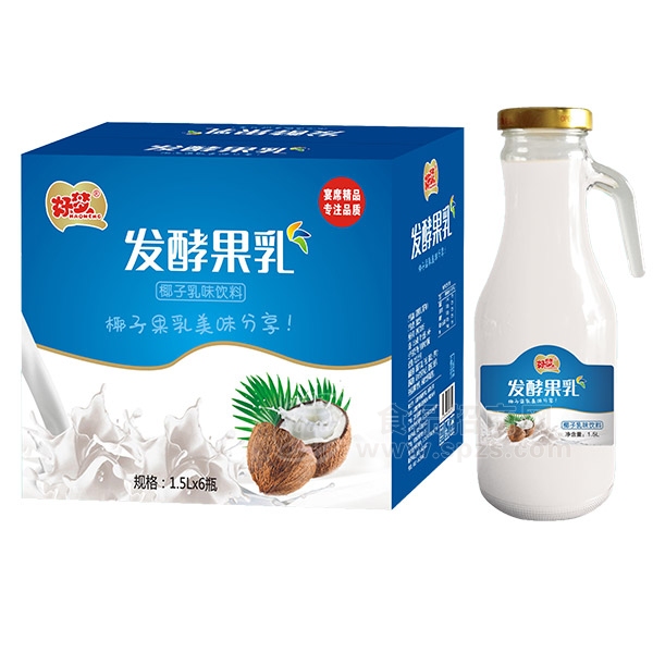 好梦 发酵果乳 椰子乳味饮料 1.5Lx6瓶