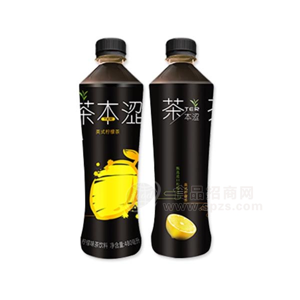 茶本涩 英式柠檬茶 柠檬味茶饮料 480mL