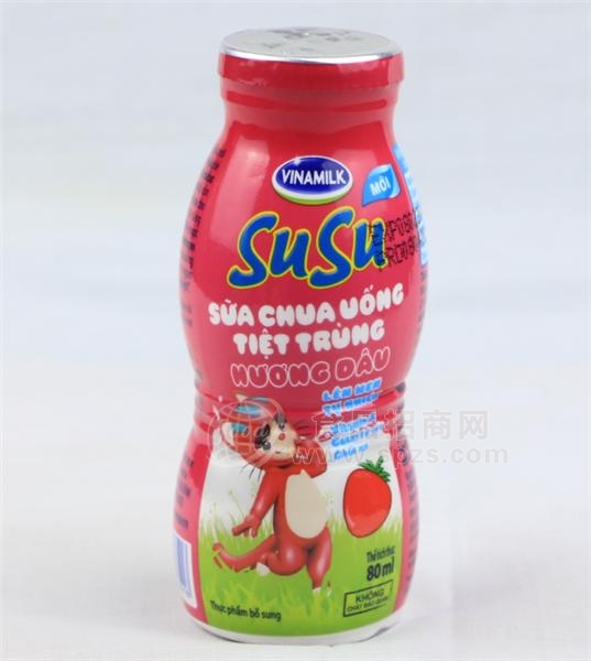 维娜乳业　草莓味酸乳饮品80ml
