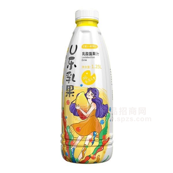 U乐乳果乳酸菌果汁 芒果汁+椰果粒1.25L