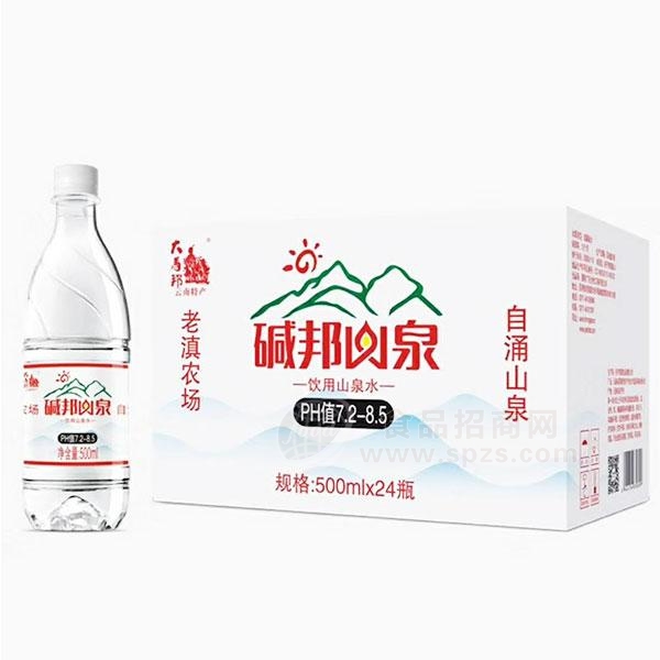 碱邦山泉 饮用山泉水500mlx24瓶