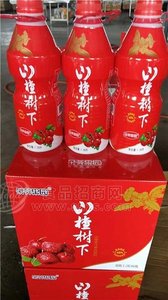 朵芬果园 山楂饮料1.28L ×6瓶
