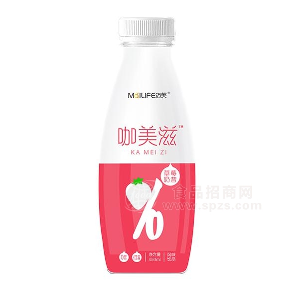 咖美滋草莓奶昔风味饮品450ml