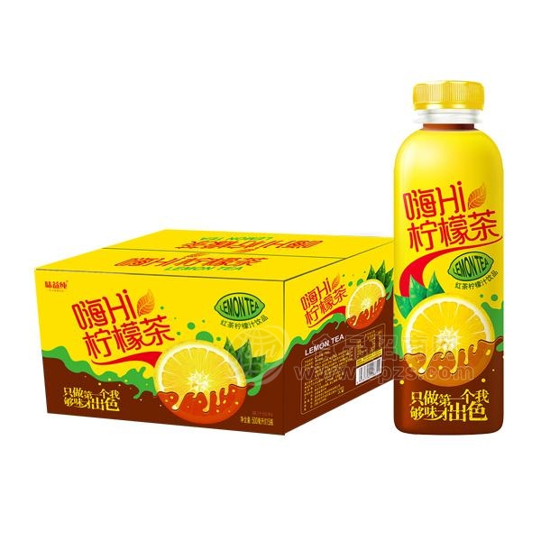 味益纯 嗨 柠檬茶 果味茶饮料 500mL