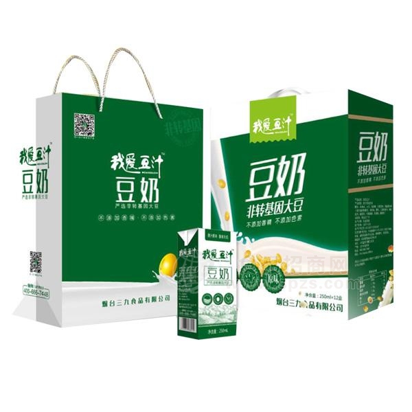 我爱斗志豆奶植物蛋白饮料250mlx12