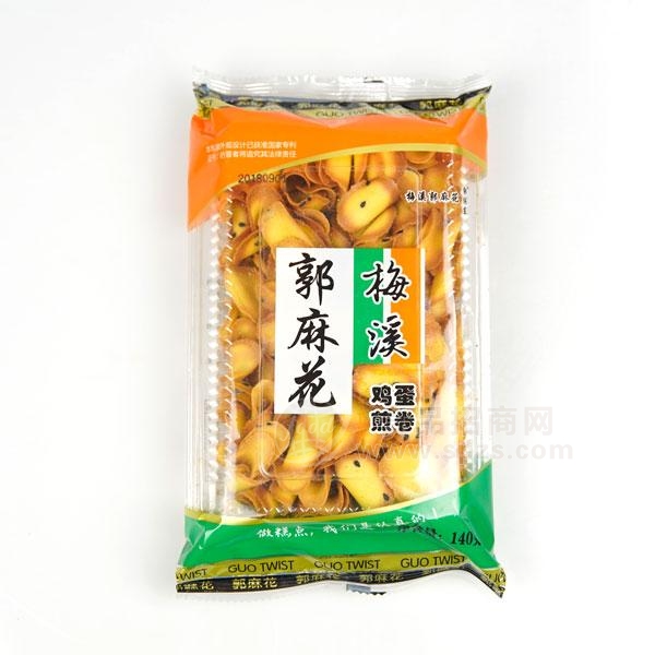 梅溪郭麻花鸡蛋煎卷糕点休闲食品140g