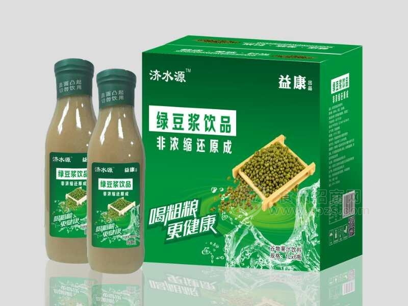 济水源绿豆浆饮品谷物果汁饮料