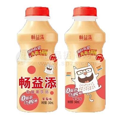 畅益添乳酸菌饮品草莓味340ml