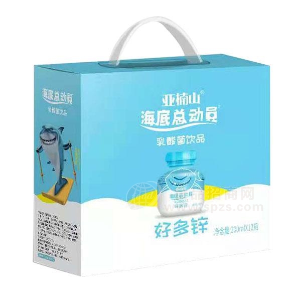 亚楠山 海底总动员 好多锌乳酸菌饮品200ml*12瓶