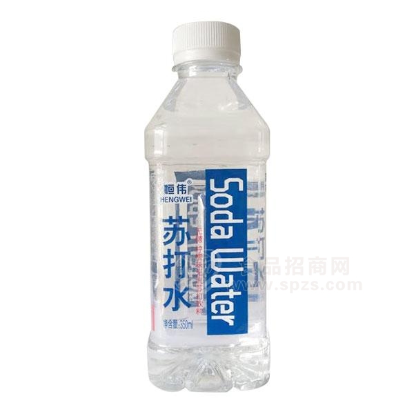 恒伟 无糖柠檬味苏打水饮料350ml