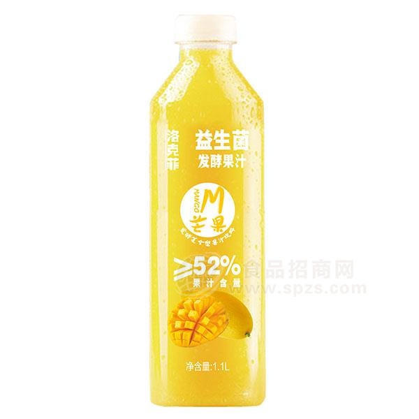 洛克菲芒果味益生菌发酵果汁饮品1.1L