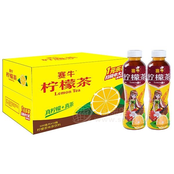 赛牛 柠檬茶柠檬味茶饮料500mlx15瓶