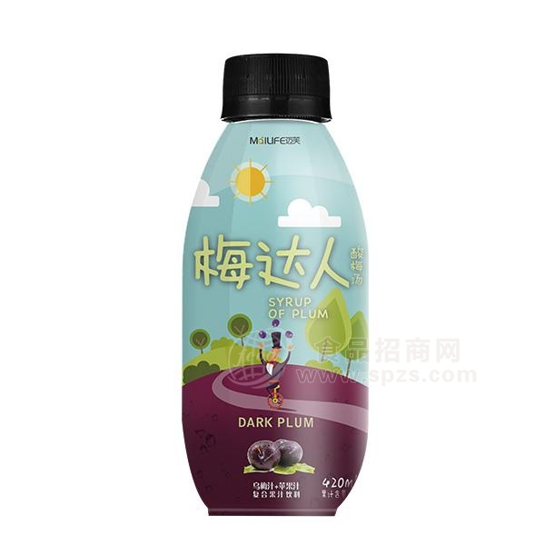 迈芙梅达人乌梅汁+苹果汁复合果汁饮料420ml