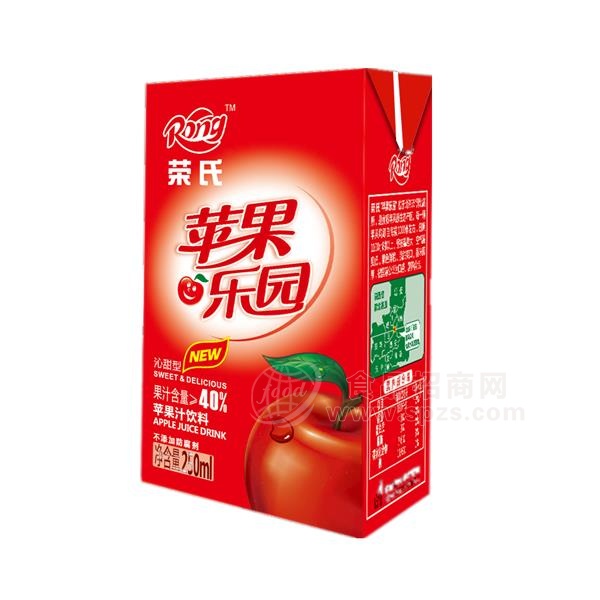 荣氏苹果乐园红苹果汁饮料250ml