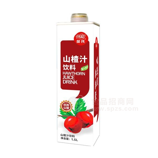 荣氏山楂汁果汁饮料屋顶装1