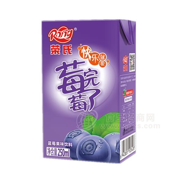 荣氏莓完莓了蓝莓果味饮料250ml