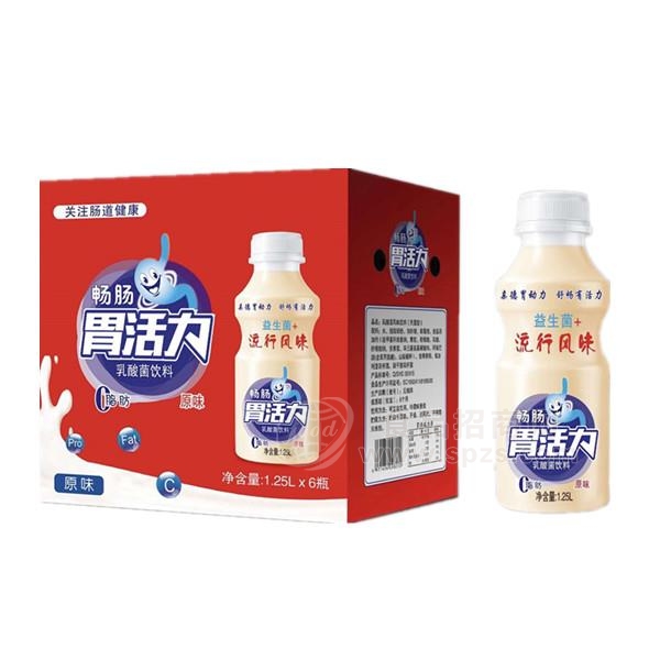 畅畅胃活力原味乳酸菌饮料1.25lx6瓶