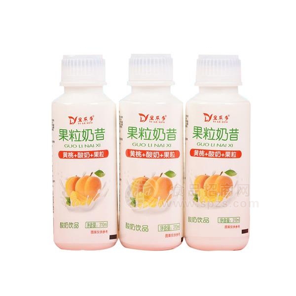 宜乐多黄桃+酸奶+果粒 果粒奶昔酸奶饮品310ml