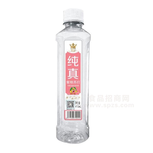 优淳纯真蜜桃苏打水 果味饮料410ml