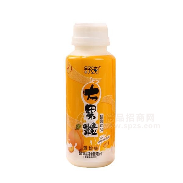 舒纯大果粒酸奶饮品黄桃味饮料310ml