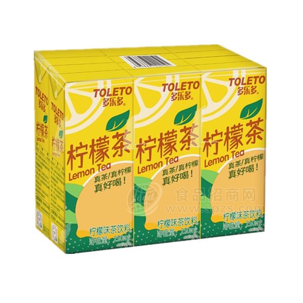 多乐多柠檬茶饮料招商柠檬味茶饮料代理250ml